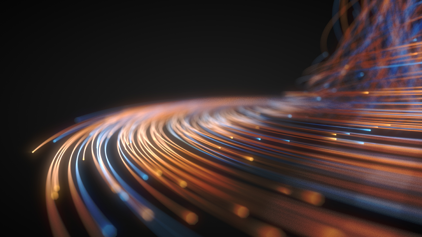 Abstract of fiber optic strings